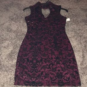 Burgundy dress